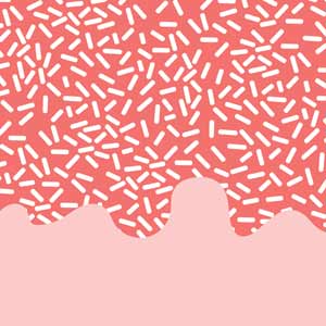 Coral Spring Sprinkles Wireless Charger Skin