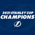 NHL 2021 Stanley Cup Champions Tampa Bay Lightning iPhone XS Clear Case