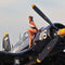 1940s Navy Pin-Up Girl On Corsair Fighter Plane PlayStation VR2 Skin