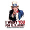 Uncle Sam Vintage War Poster iPhone 6/6s Skin