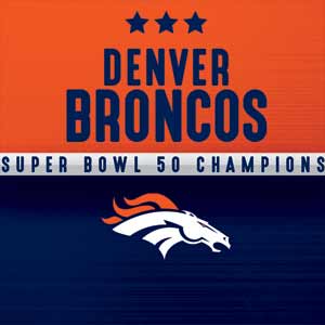 NFL Denver Broncos Super Bowl 50 Champions Xbox Series X Bundle Skin