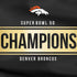 NFL Denver Broncos Super Bowl 50 Champions Black iPhone XS Clear Case
