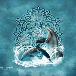 Brigid Ashwood Dolphin Celtic Knot Surface Book Skin
