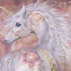 Laurie Prindle Licorne Florale Rose Unicorn Playstation 3 & PS3 Skin