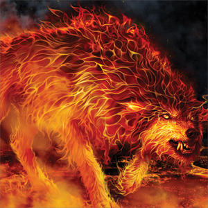 Tom Wood Fire Stalker Wolf Wii Remote Controller Skin
