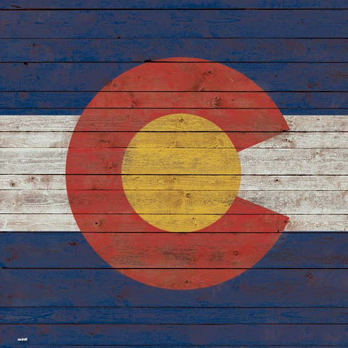 Colorado Flag Dark Wood PlayStation Portal Remote Player Skin