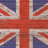 United Kingdom Flag Dark Wood iPhone XS Clear Case