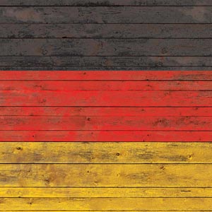 German Flag Dark Wood PlayStation 4 Gold Wireless Headset Skin