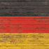 German Flag Dark Wood iPhone XS Clear Case