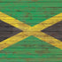 Jamaican Flag Dark Wood iPhone XS Clear Case