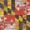 Maryland Flag Dark Wood Oculus Quest 2 Skin