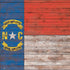 North Carolina Flag Dark Wood iPhone XS Clear Case