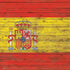 Spain Flag Dark Wood iPhone XS Clear Case