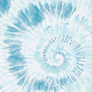 Blue and White Tie Dye Wii (Includes 1 Controller) Skin