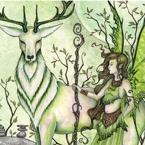 Amy Brown Guardian Fairy and Stag Studio Wireless Skin