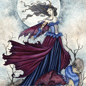 Amy Brown The Moon is Calling Fairy and Dragon iPhone 14 Clear Case