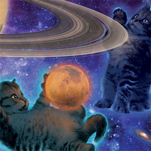 Vincent Hie Cosmic Kittens Playstation 3 & PS3 Slim Skin