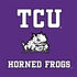 Texas Christian University Mascot iPhone XS Clear Case