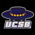 University of California-Santa Barbara UCSB Gauchos Black iPhone XS Clear Case
