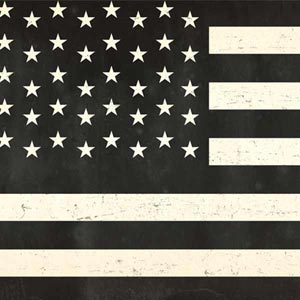 Black & White USA Flag Galaxy S7 Edge Skin