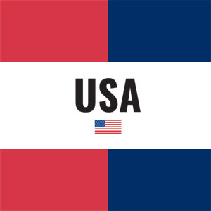 American Flag Color Block Galaxy Z Flip4 5G Skin