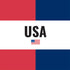 American Flag Color Block iPhone XS Clear Case