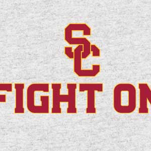 University of Southern California USC Fight On Grey PS5 DualSense Edge Pro Controller Skin