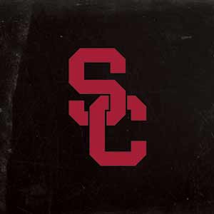 University of Southern California USC Black Distressed Fire TV Cube Skin