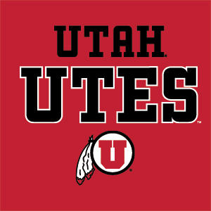 Utah Utes Text on Red Wii U (Console + 1 Controller) Skin