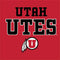 Utah Utes Text on Red Google Pixel Slate Skin