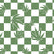 Marijuana Green Checkered Playstation 3 & PS3 Slim Skin