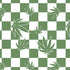 Marijuana Green Checkered iPhone XS Clear Case
