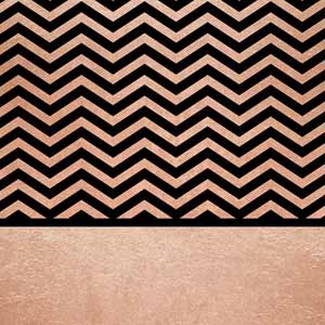 Rose Gold Chevron Split PlayStation 4 Gold Wireless Headset Skin