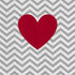 Chevron Heart iPhone XS Clear Case