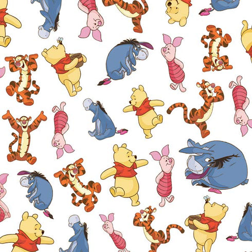 Disney Winnie the Pooh Character Pattern Wii Remote Controller Skin