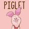 Disney Winnie the Pooh Piglet Portrait Wii (Includes 1 Controller) Skin