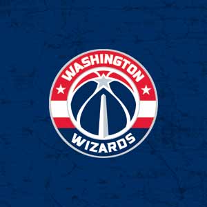 NBA Washington Wizards Blue Distressed Apple AirPods 2 Skin
