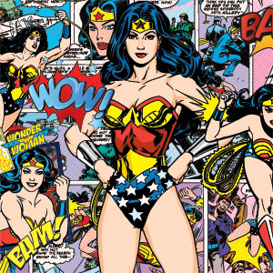 DC Comics Wonder Woman Comic Blast Playstation 3 & PS3 Slim Skin