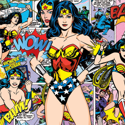 DC Comics Wonder Woman Comic Blast iPhone 15 Pro Folio Case