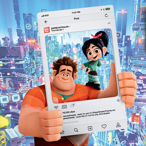 Disney Wreck-it Ralph and Vanellope Instagram Pose iPhone 11 Pro Max Clear Case