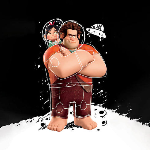 Disney Wreck-it Ralph And Vanellope Space Sketch iPhone XS Clear Case