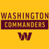 NFL Washington Commanders Yellow iPhone XS Clear Case