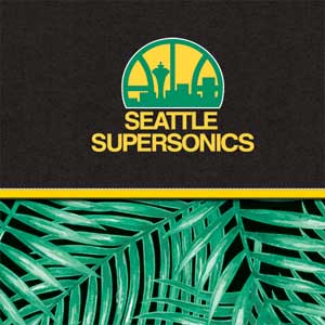 NBA Seattle SuperSonics Retro Palms Nintendo 2DS Skin