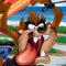 Looney Tunes Tasmanian Devil Surfboard SteelSeries Arctis 5 Skin