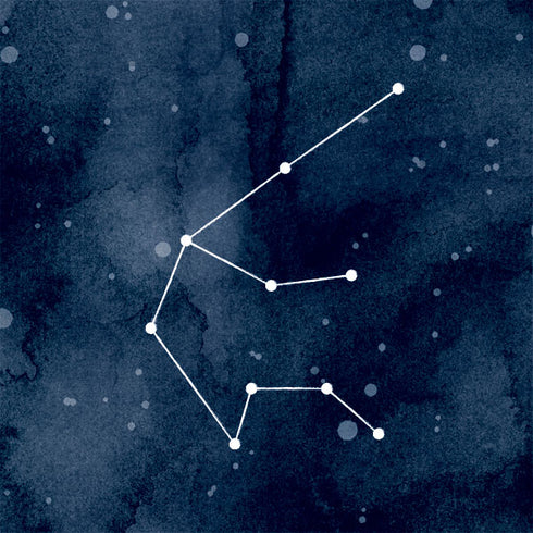 Aquarius Constellation iPhone XS Clear Case