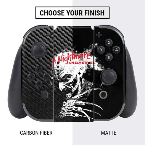 A Nightmare on Elm Street Nintendo Switch Bundle Skin