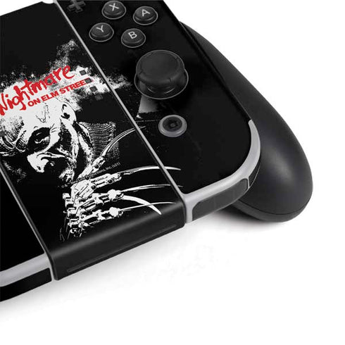 A Nightmare on Elm Street Nintendo Switch OLED (2021) Skin