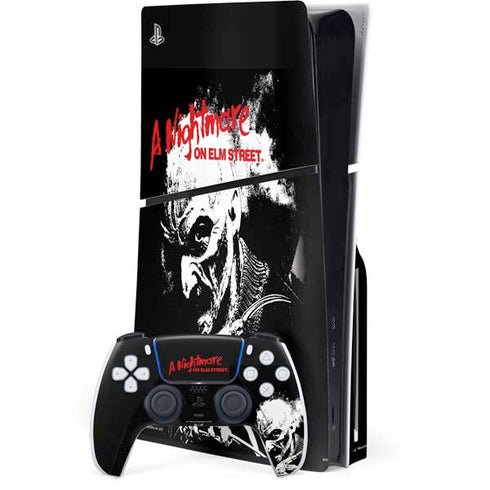 A Nightmare on Elm Street PS5 Slim Disk Bundle Skin