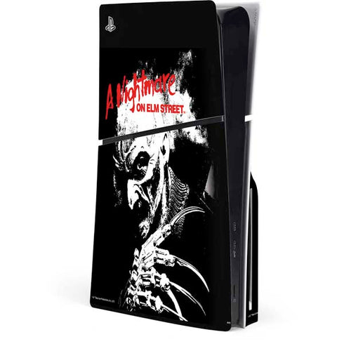 A Nightmare on Elm Street PS5 Slim Disk Console Skin