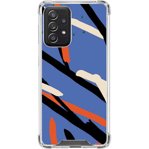 Abstract Lines Galaxy A52 5G Clear Case